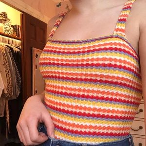 Colorful Striped Bodysuit